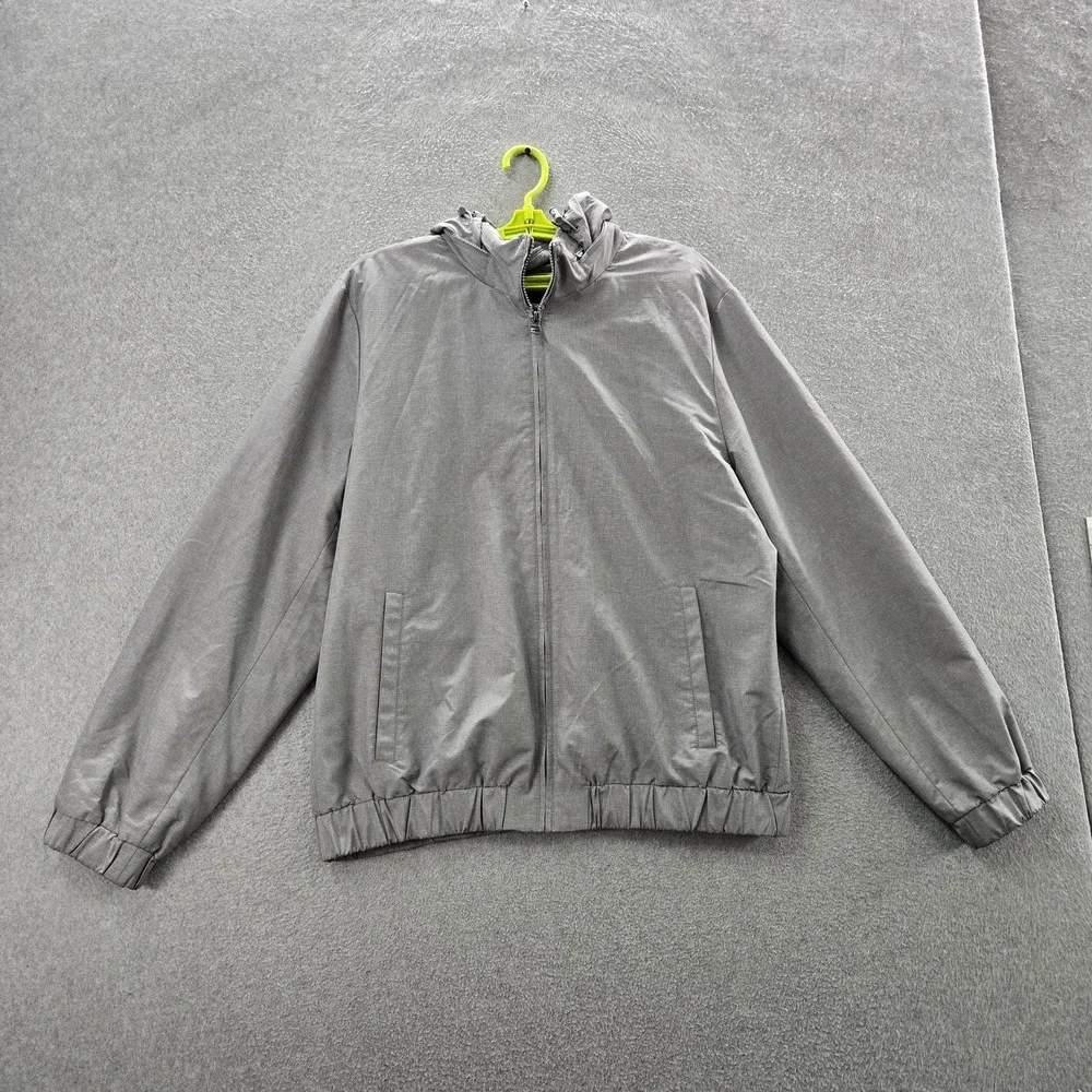 Banana Republic Men Jacket‎ L Gray Hooded